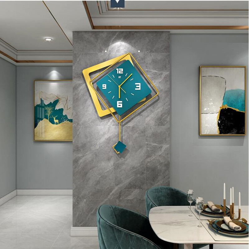 3D Nordic square Swing Wall Cl - Luxury Lifestyle Living review and price