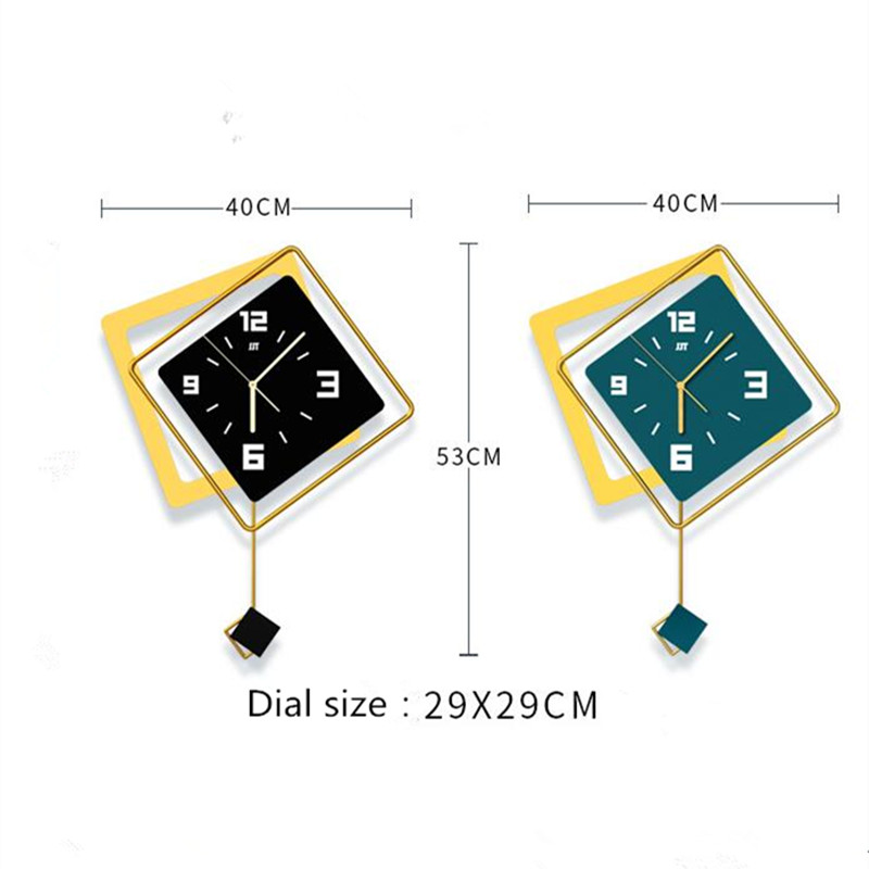 3D Nordic square Swing Wall Cl - Luxury Lifestyle Living review and price